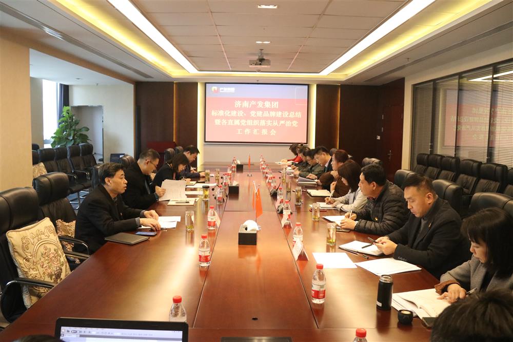 集團黨委召開黨組織標準化建設(shè)、 黨建品牌建設(shè)活動總結(jié)暨各直屬黨組織落實從嚴治黨工作匯報會議